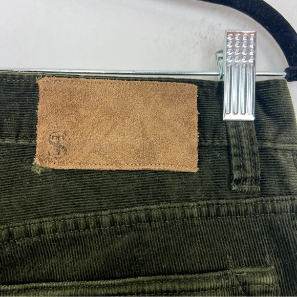 TODD SNYDER | Men’s Slim Fit Green Corduroy Pants Olive Stretch 30x32 - Picture 8 of 13